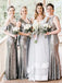 Mismatched Silver Sequin Mermaid Long Bridesmaid Dresses Online, WG306
