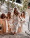 Boho Style Summer Lace Long Cheap Mermaid Wedding Dresses, QB0817