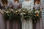 Charming V-neck Short Sleeve Grey Chiffon Long Cheap Bridesmaid Dresses, BDS0105