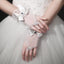Short Bridal Gloves, White Lace Wedding Gloves, Gloves With Beaded, Lovely Gloves, TYP0565