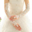Wedding Gloves, Lace Flower Bridal Gloves, Beading Gloves, Long Gloves, TYP0532