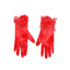 Wedding Gloves, Lace Gloves, Short Gloves, Wedding Gloves With Handmade Flower, TYP0539