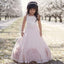 Pretty Ball Gown Halter Blush Pink Flower Girl Dresses with Bow Knot, QB0097