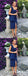 Sheath Strapless Navy Blue Knee Length Satin Bridesmaid Dresses with Split, QB0846
