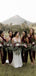 Sexy Halter Burgundy Side Slit Long Cheap Bridesmaid Dresses, BDS0099