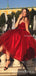 New Design Sweetheart Organza Burgundy Tea Length Ball Gown Graduation Homecoming Dresses, HDS0001