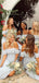 Simple Straps Off Shoulder Light Blue Chiffon Long Cheap Bridesmaid Dresses, BDS0122