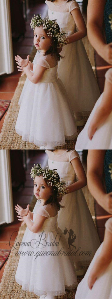 Cheap Toddler Flower Girl Dresses Ivory Rustic Baby Flower Girl Dresses, QB0270