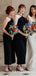 Newest Hlater Backless Navy Bridesmaid Jumpsuit,Cheap Bridesmaid Dresses, BDS0012