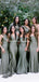 Mismatched Long Cheap Mermaid Bridesmaid Dresses, BDS0111