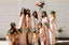 Newest Elegant Charming Mismatched Pink Chiffon Floor-length Long Cheap Bridesmaid Dresses, QB0919
