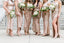 Mismatched Sparkly Champagne Sequin Long Cheap Bridesmaid Dresses, BDS0086