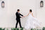 Popular V-neck Spaghetti Strap White Organza Backless A-line Long Cheap Wedding Dresses, WDS0009