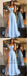 Cap Sleeves Side Slit Blue Sweetheart Long Evening Prom Dresses, QB0431