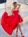 New Trend High Low Sweetheart Red Cheap Short Homecoming Dresses, QB0897