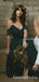 Simple Off-The-Shoulder Teal Chiffon Long Cheap Bridesmaid Dresses, BDS0057
