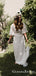 Newest V-neck Short Sleeve Long Cheap Lace Mermaid Wedding Dresses, QB0857
