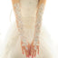 Wedding Gloves, Lace Flower Bridal Gloves, Beading Gloves, Long Gloves, TYP0532
