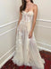 Sweetheart Lace Appliqued Tulle Long A-line Cheap Wedding Dresses, WDS0053